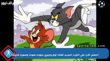 احصل الآن على التردد الجديد لقناة توم وجيري بجودة صوت وصورة فائقة